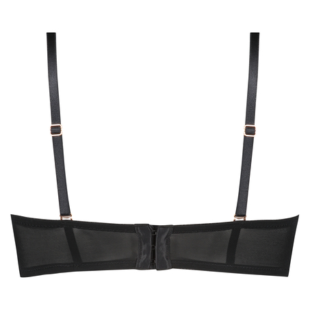 Formpressad axelbandslös bygel-bh Mara, Svart