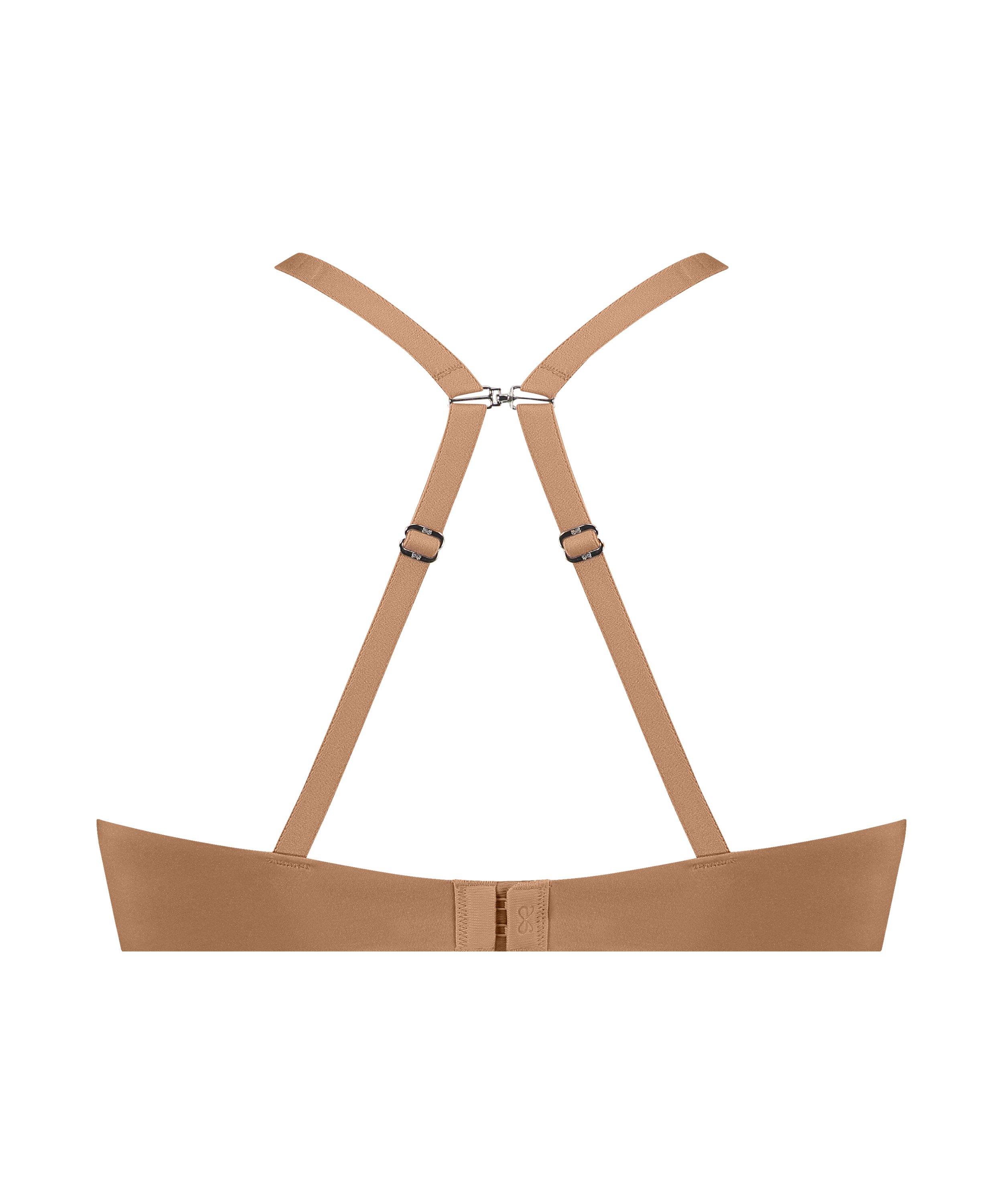 Icke-formpressad bygel-bh Smooth, Brun, main