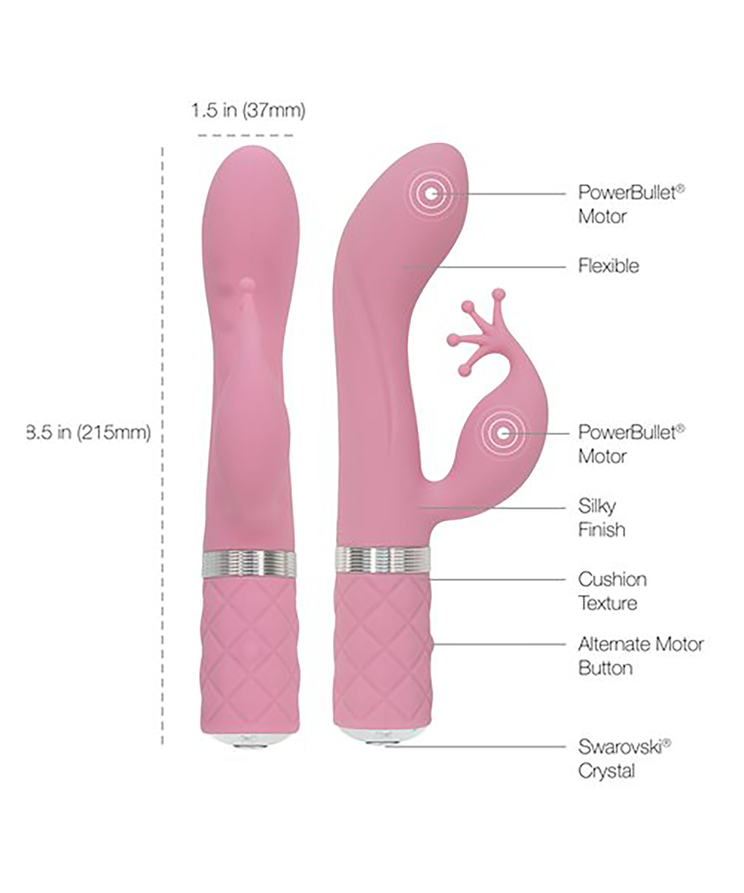 Kinky Rabbit & G-Spot Vibrator, Rosa, main