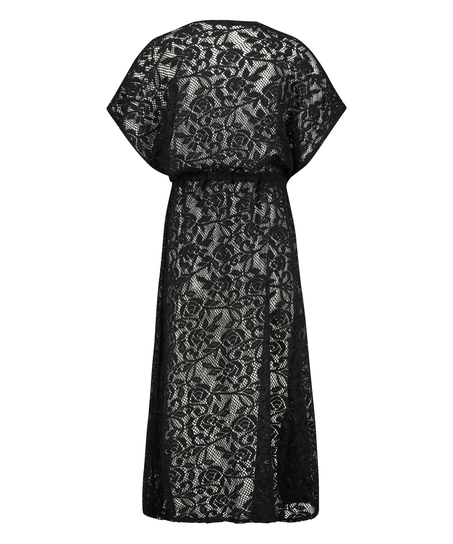 Lace Long Tunic, Svart