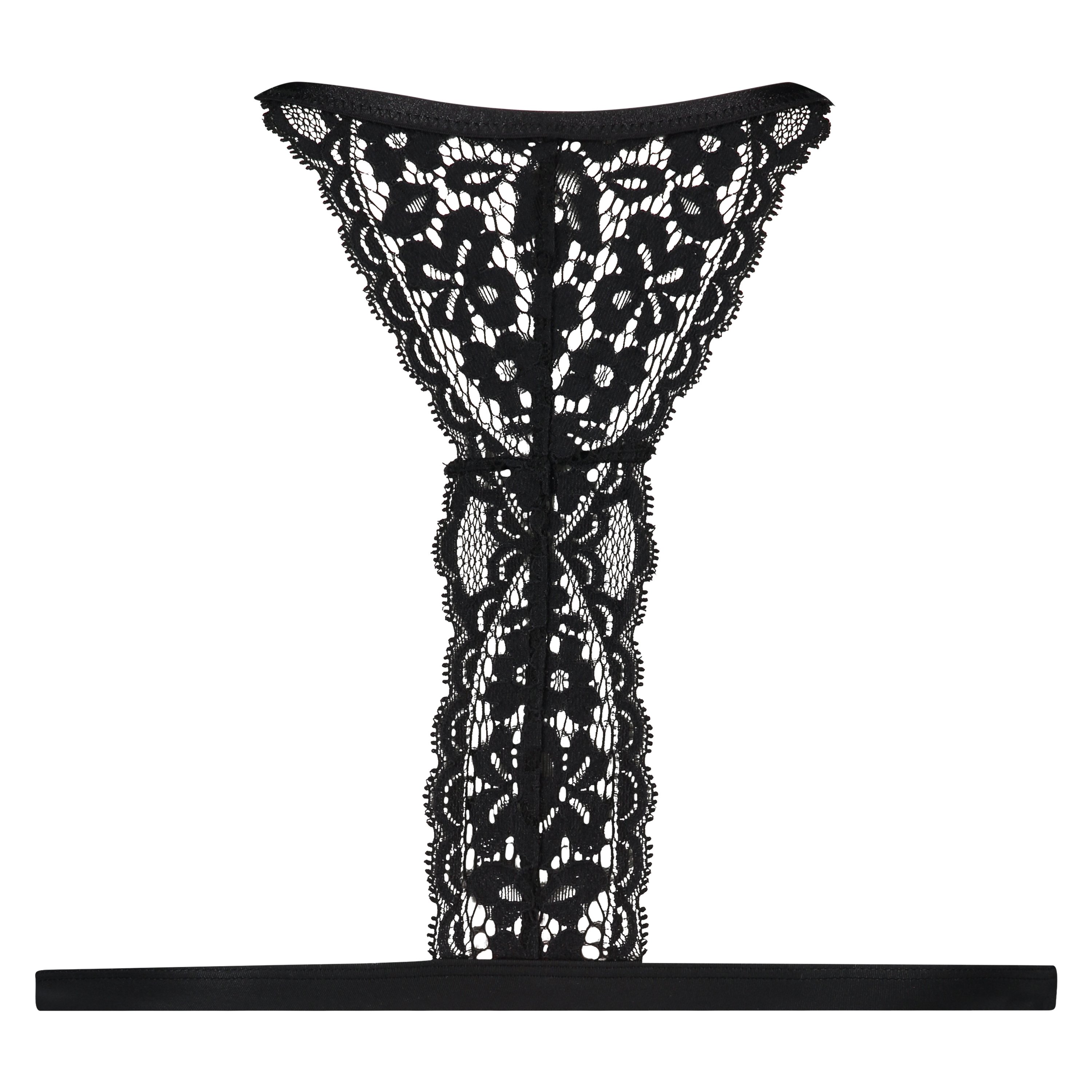 Vadderad triangel-bralette Rose, Svart, main