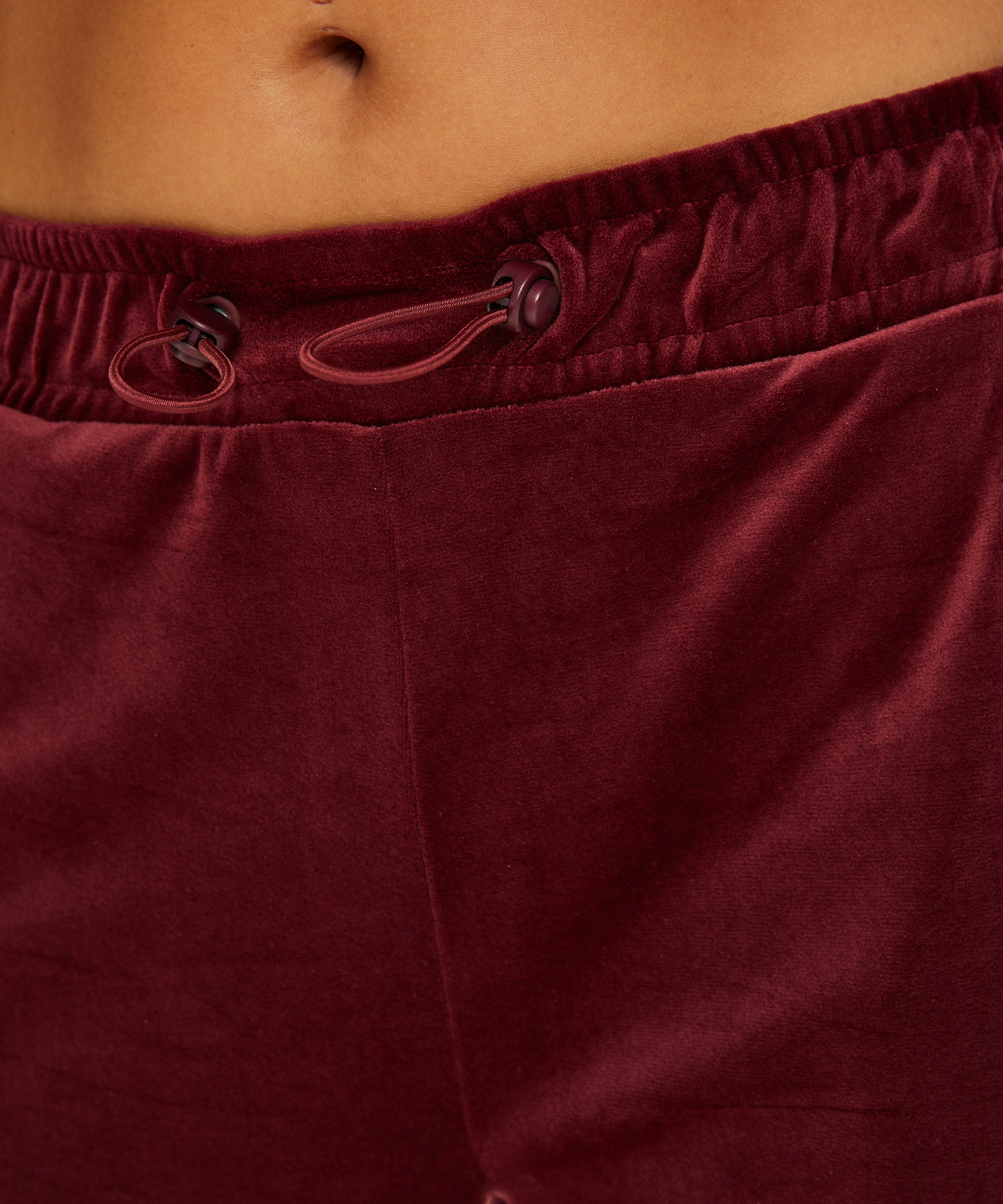HKMX Sportbyxor Velour, r&ouml;d, main