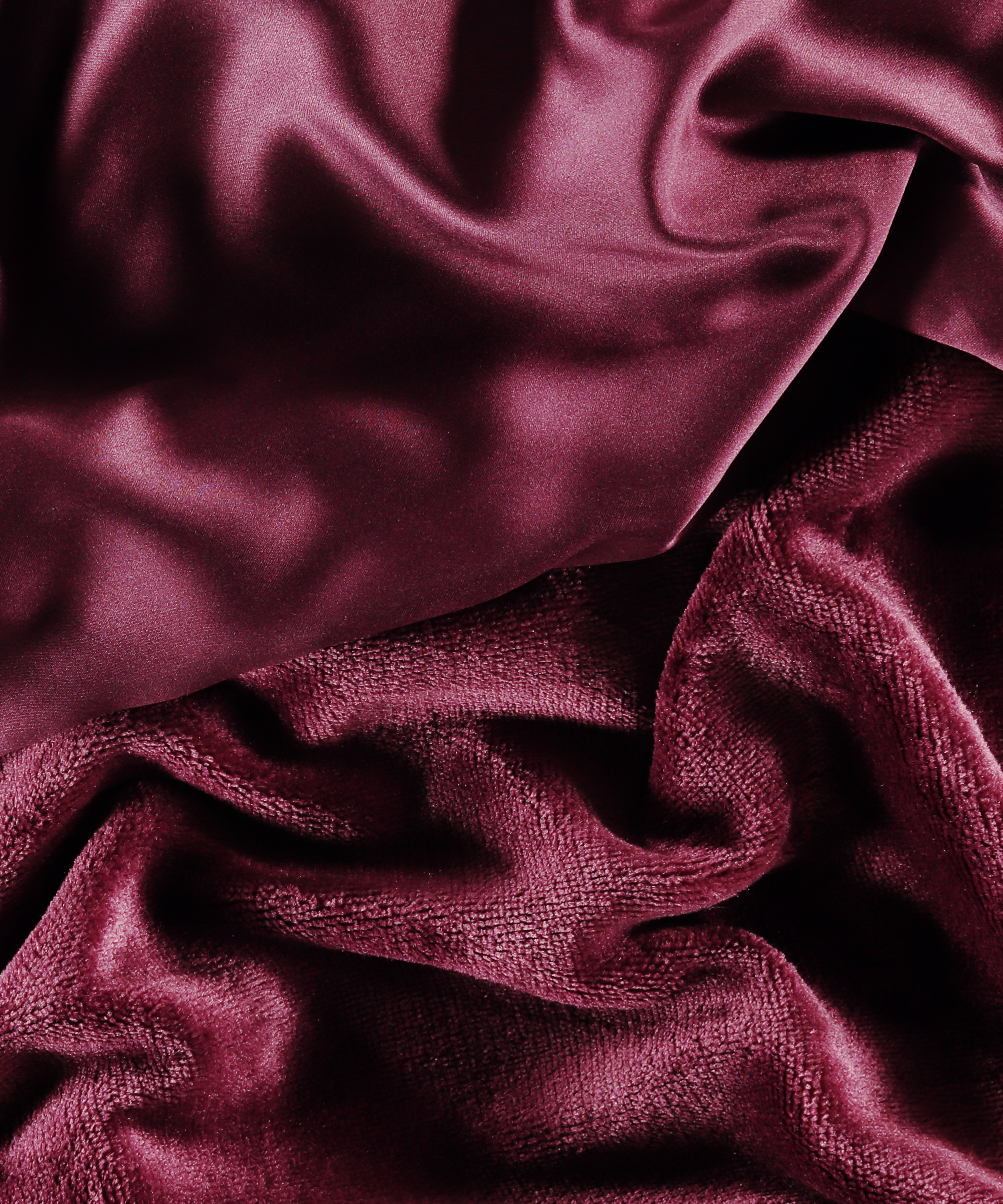 Badrock av satinfleece, Lila, main