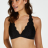 Halter-racerback bralette, Svart