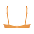 Scallop icke-formpressad bikiniöverdel med bygel, Orange