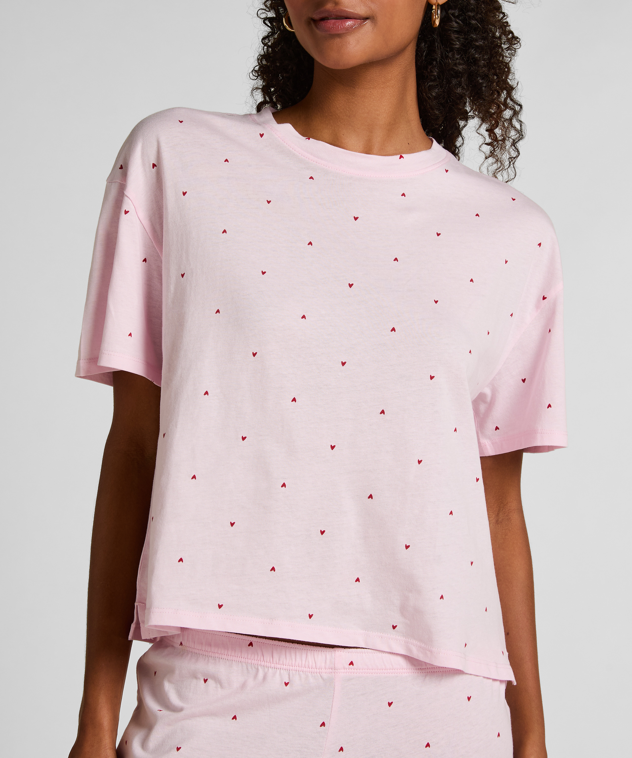 Pyjamasset bomullsmönster, Rosa, main