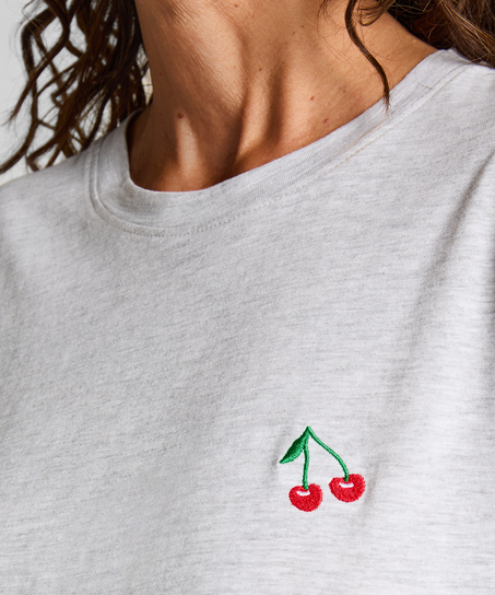 Pyjamasset Bomull, Grå