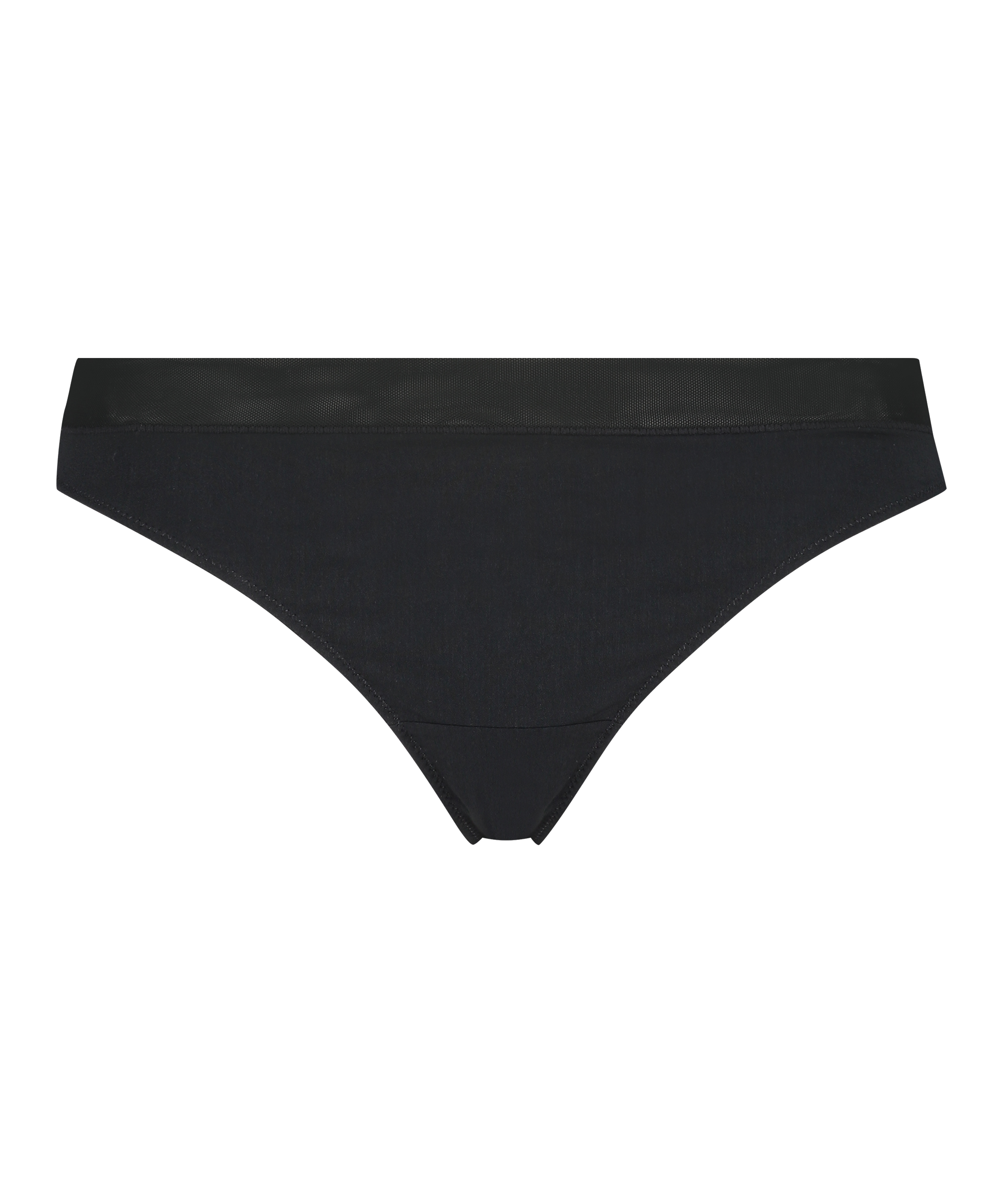 Mesh thong, Svart, main