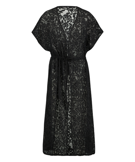 Lace Long Tunic, Svart