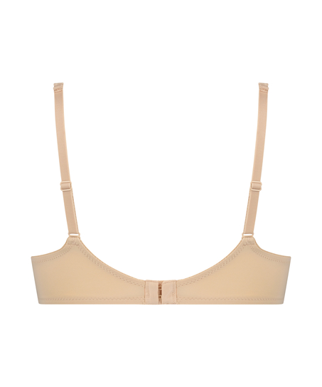 Formpressad bygel-bh Satin Fleece, Beige