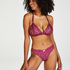 Vadderad triangel-bralette Rose, Lila
