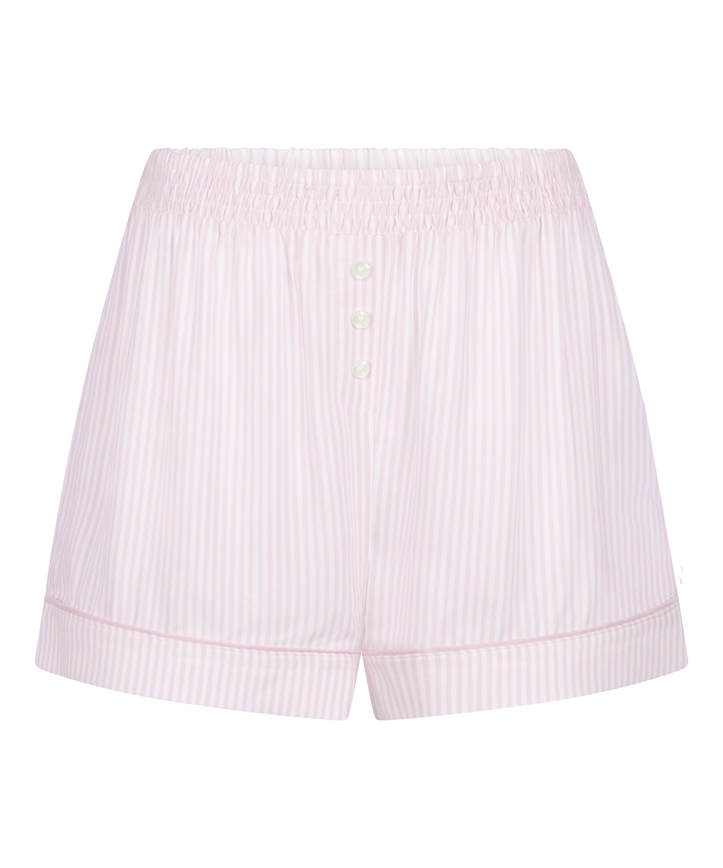 Vävda pyjamasshorts, Rosa, main