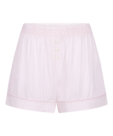 Vävda pyjamasshorts, Rosa