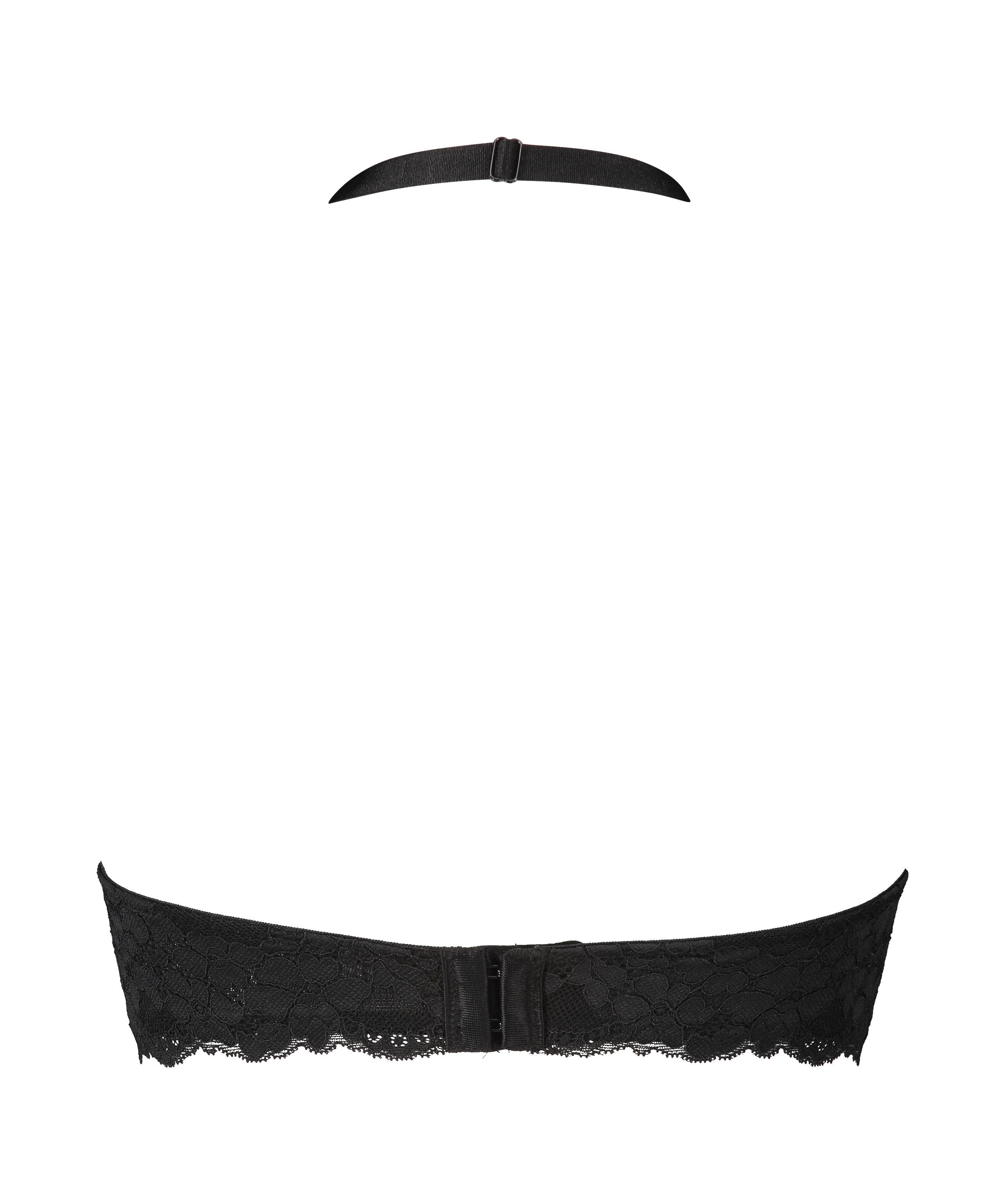 Vadderad halter-bralette Rosalyn, Svart, main