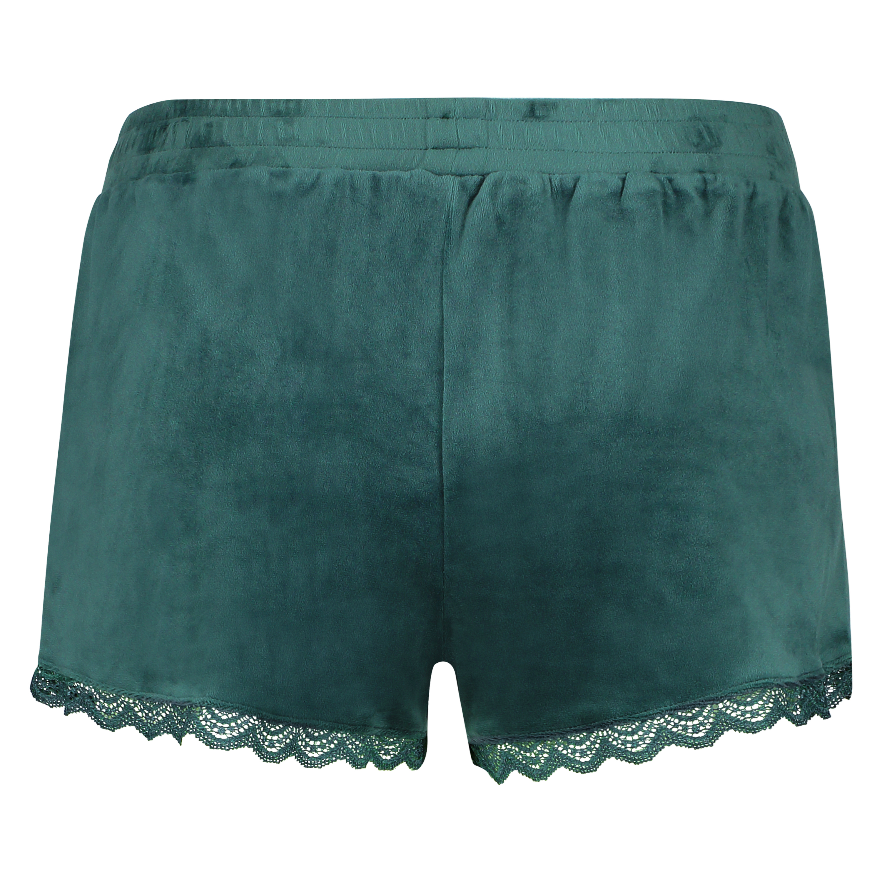 Shorts Velour Lace, Gr&ouml;n, main