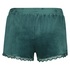 Shorts Velour Lace, Gr&ouml;n