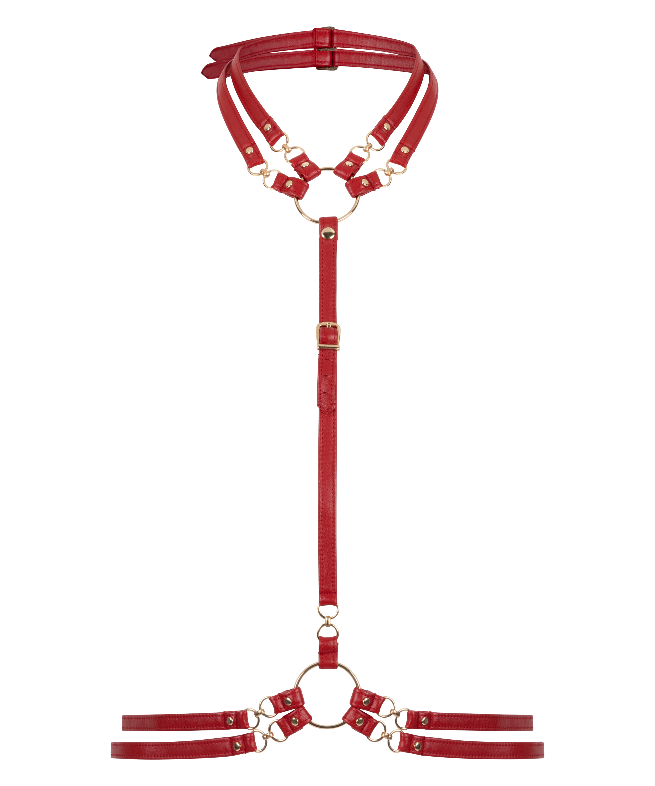 Private Sele i konstläder, Röd, main