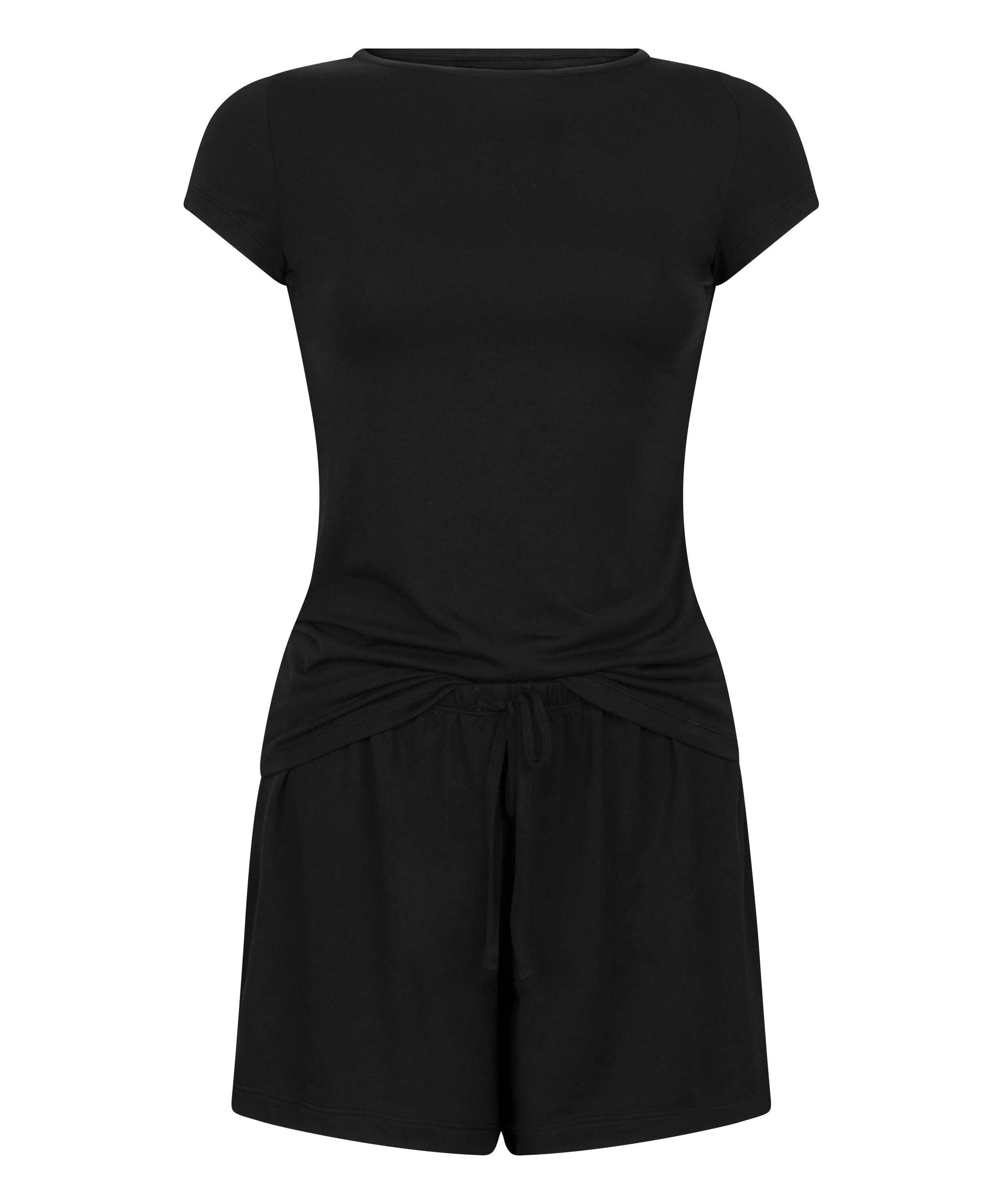 Pyjamasset i jersey, Svart, main