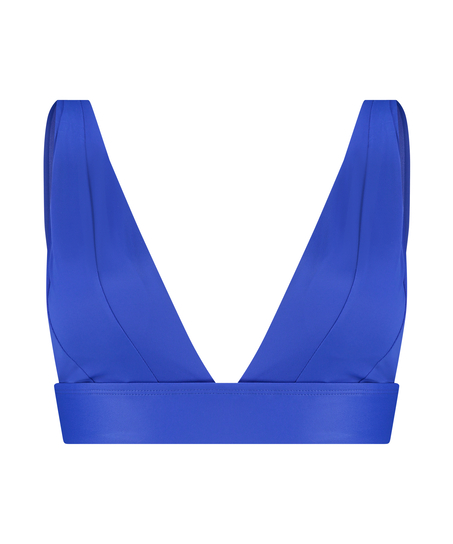 Deluxe triangel-bikiniöverdel, blå