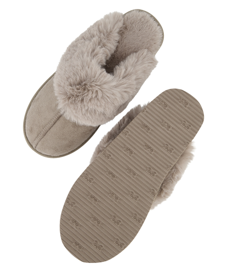 Teddy Mule Slipper, Brun