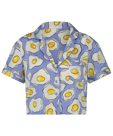 Kortärmad jacka i Satin, Lila