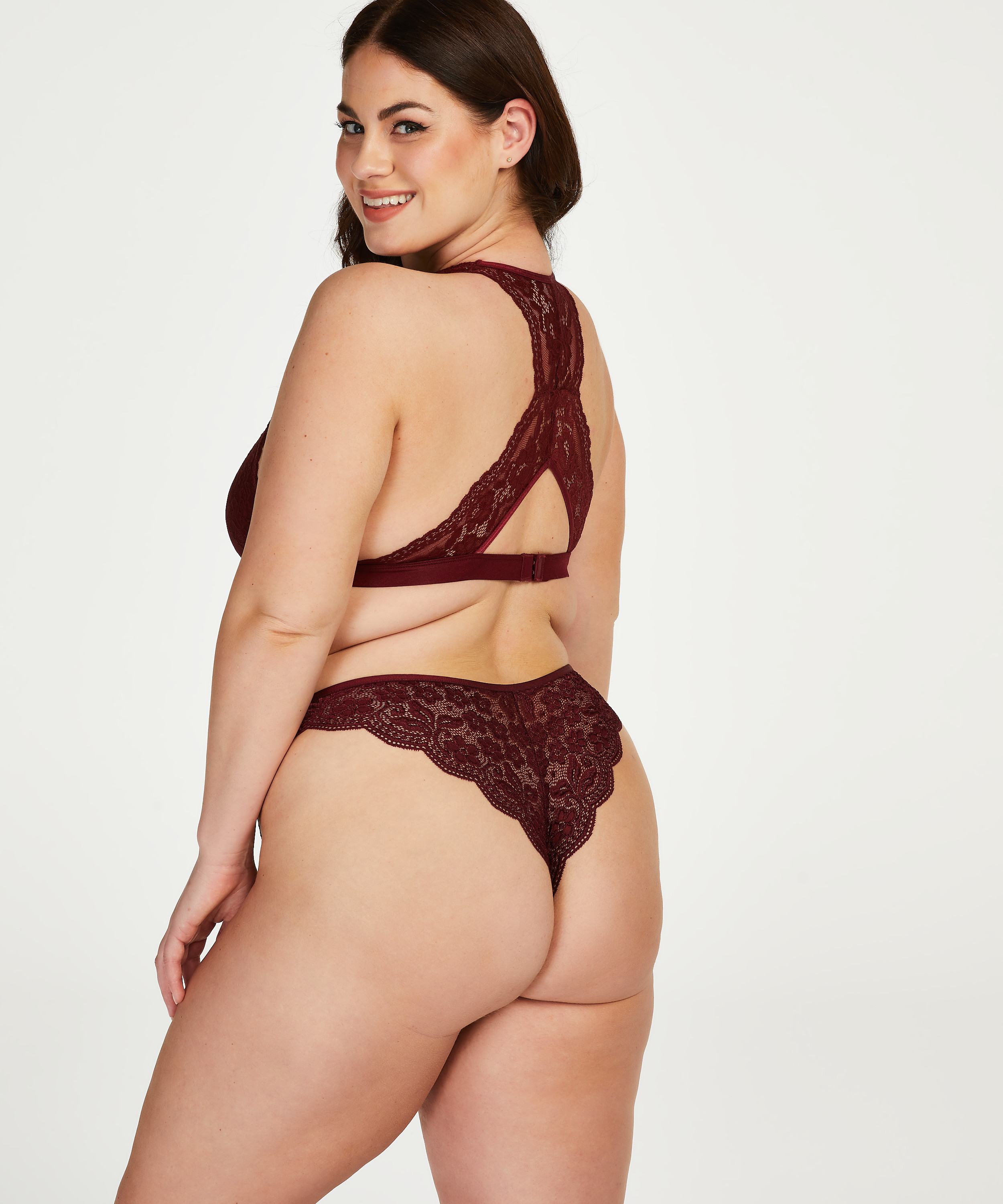 Högt skuren braziliantrosa, röd, main