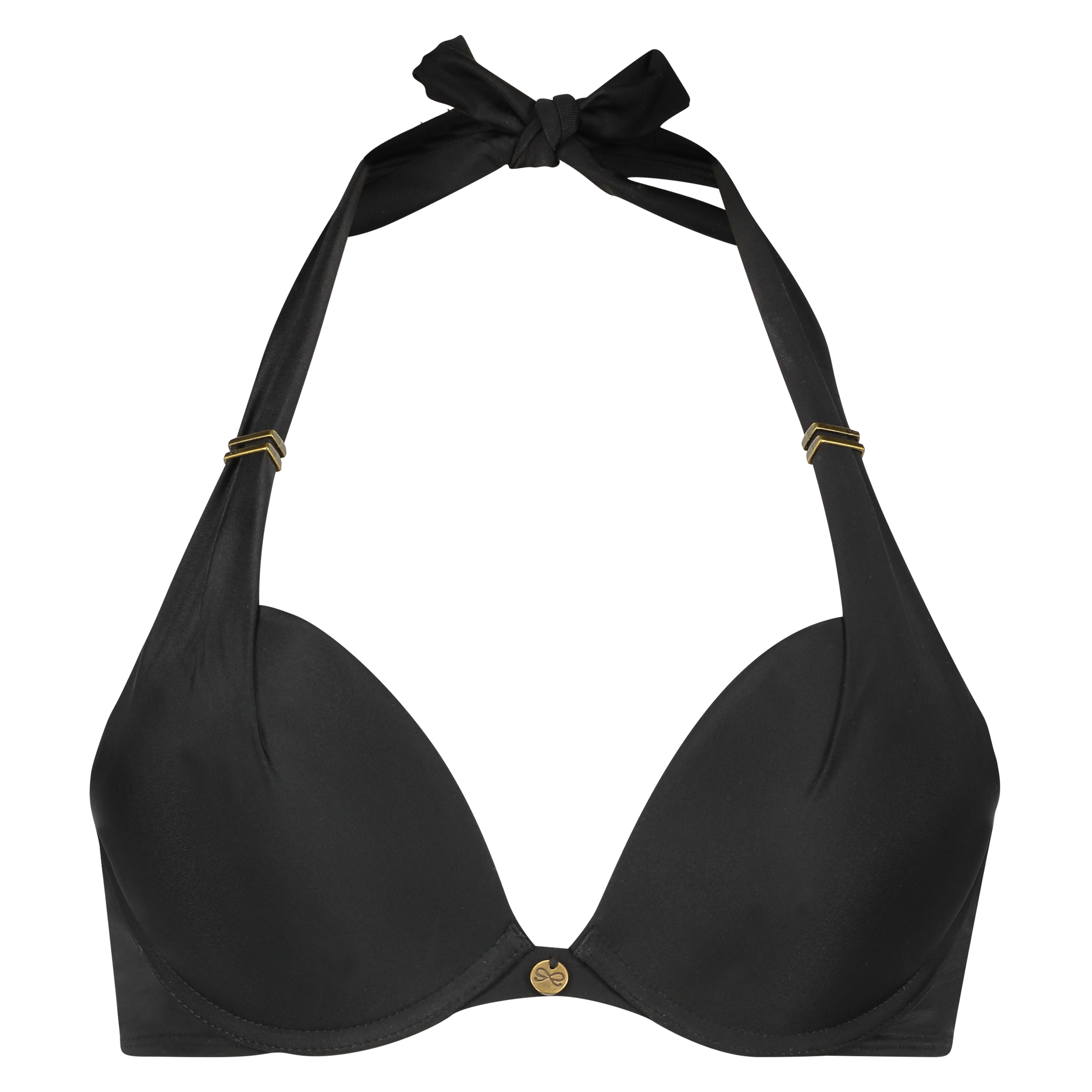 Formpressad push-up-bikinitopp Sunset Dream Storlek A - E, Svart, main