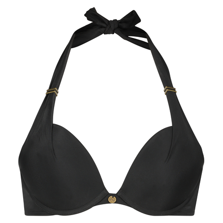 Formpressad push-up-bikinitopp Sunset Dream Storlek A - E, Svart