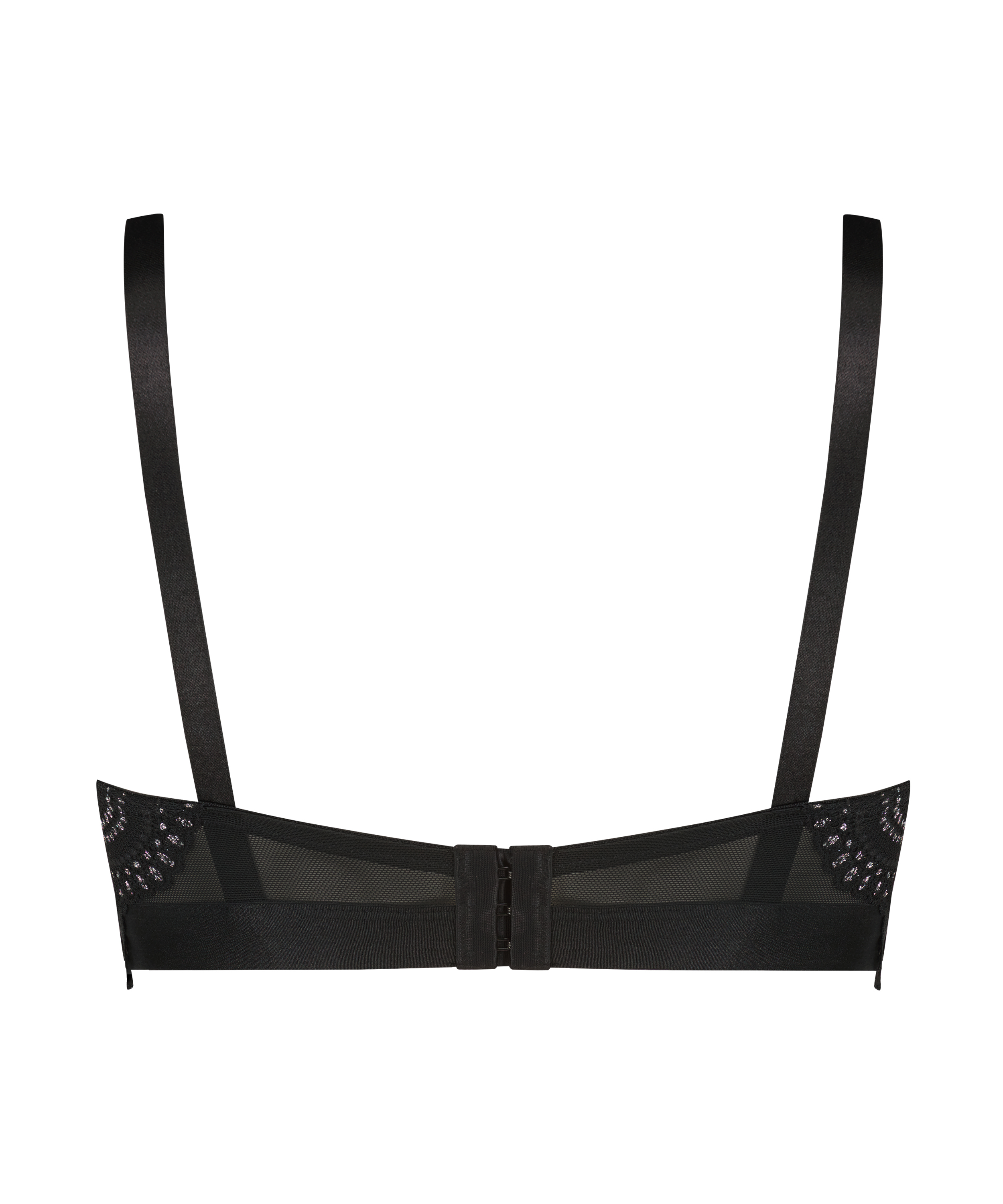 Formpressad longline-bh med bygel Donna Sparkle, Svart, main