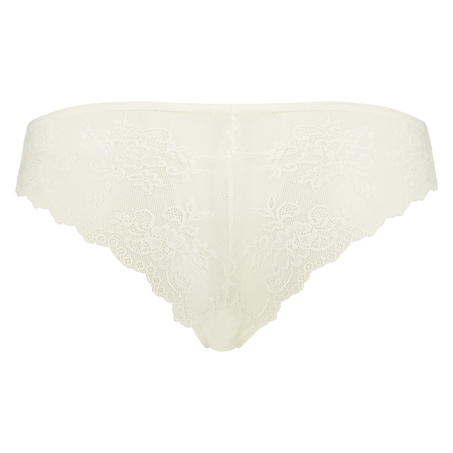 Brazilian-trosa Invisible Lace Back, Vit
