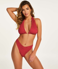 Bikini-underdel med höga ben Kai, röd