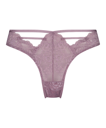 Högt skuren brazilian-trosa, Lila