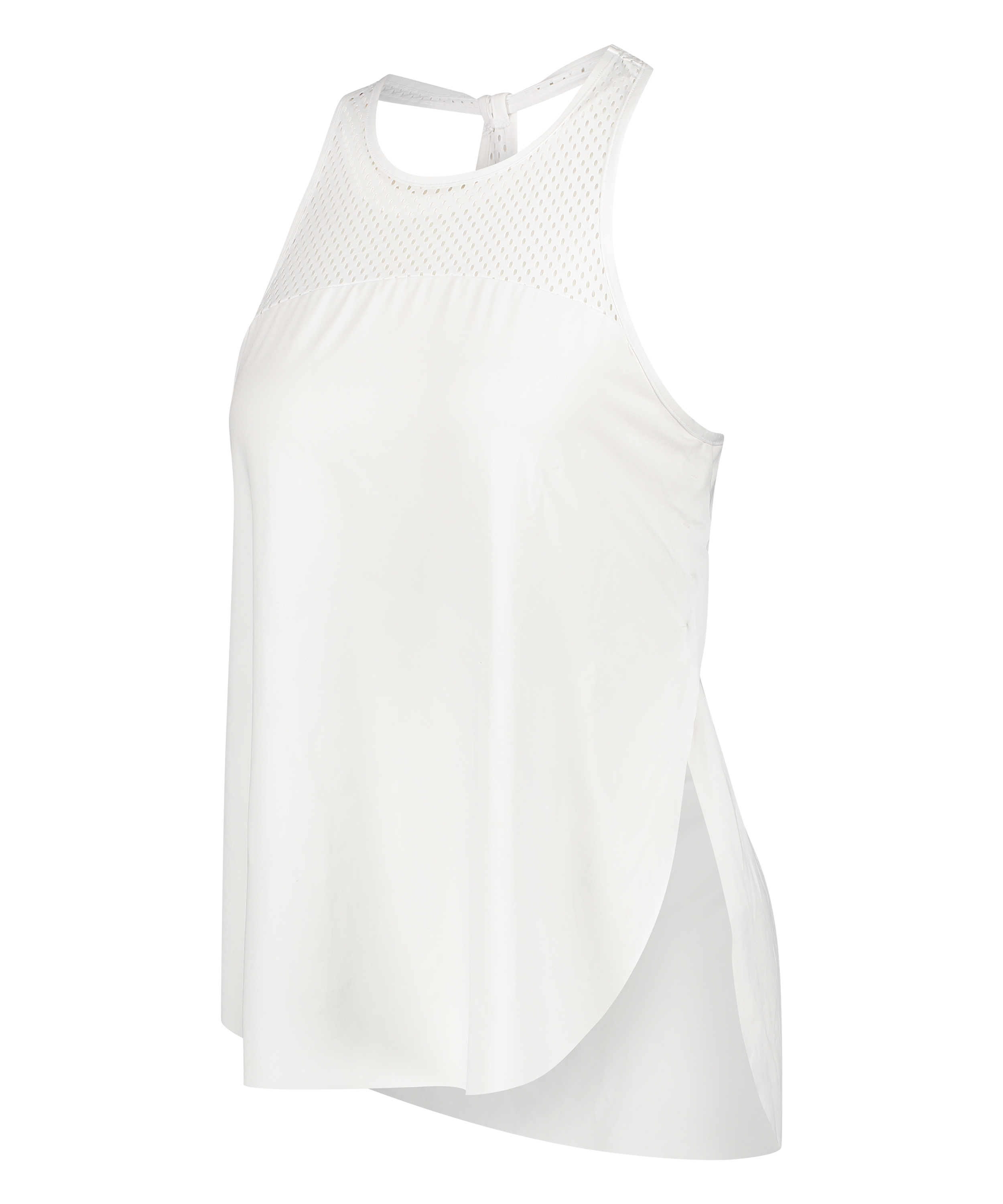 HKMX l&ouml;st sittande tanktop, Vit, main