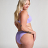 Scallop icke-formpressad bikiniöverdel med bygel, Lila