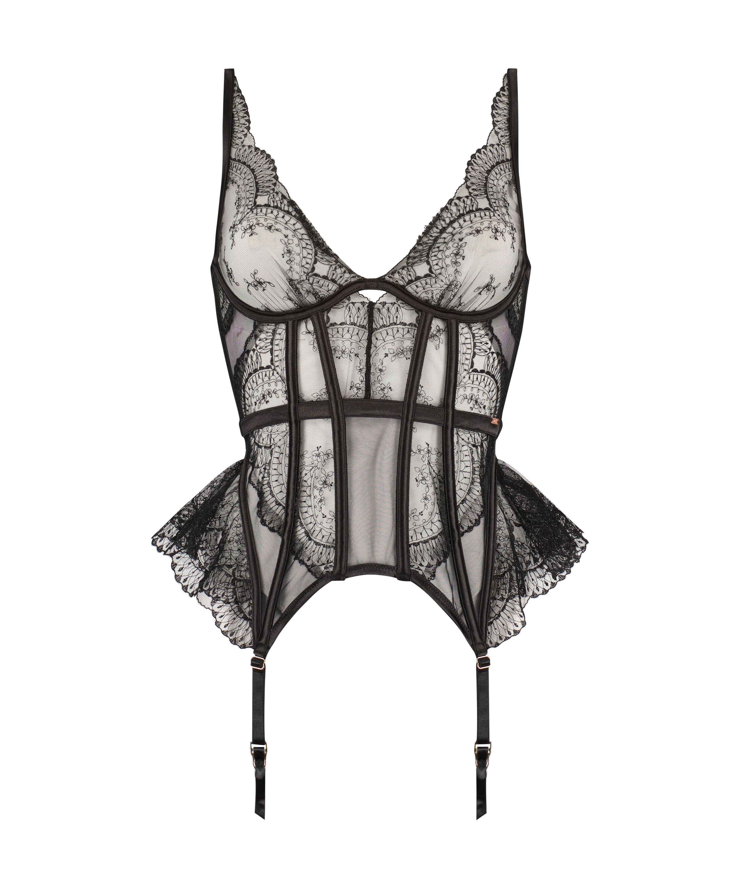 Akira icke-vadderad bygel-bustier, Svart, main