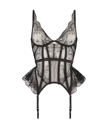 Akira icke-vadderad bygel-bustier, Svart