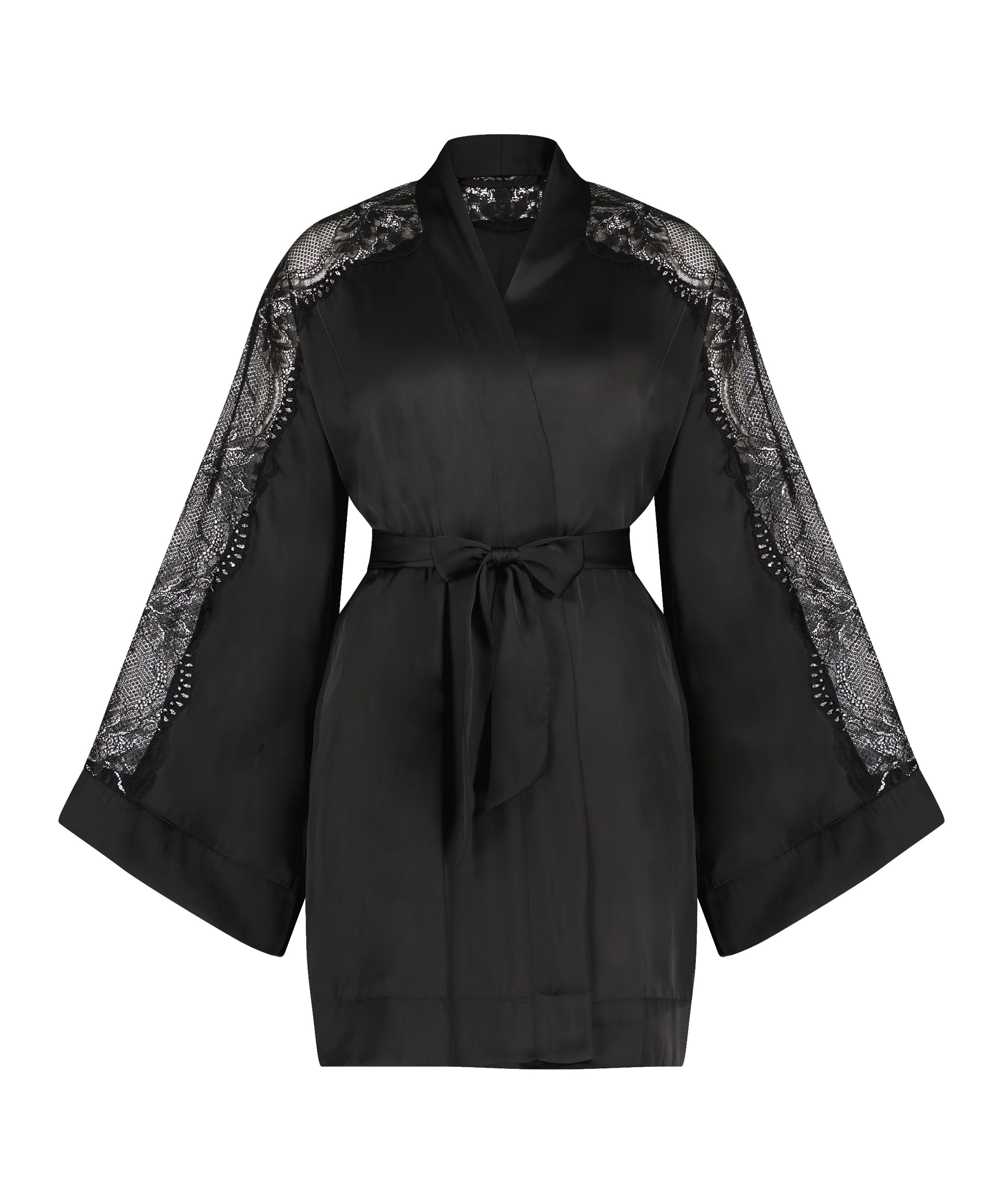 Satinkimono Donna Sparkle, Svart, main