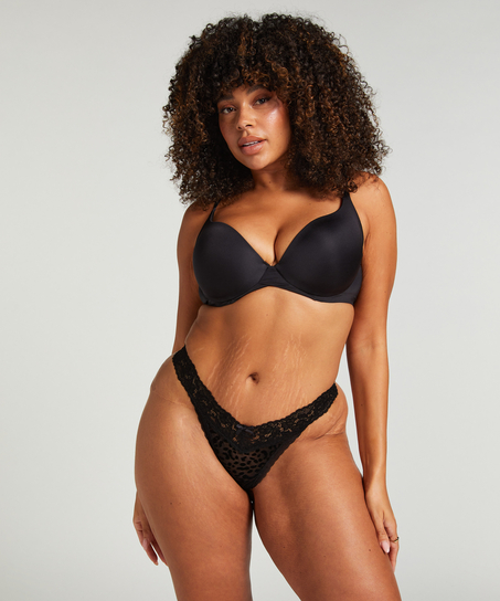 Extra låg stringtrosa Marina, Svart