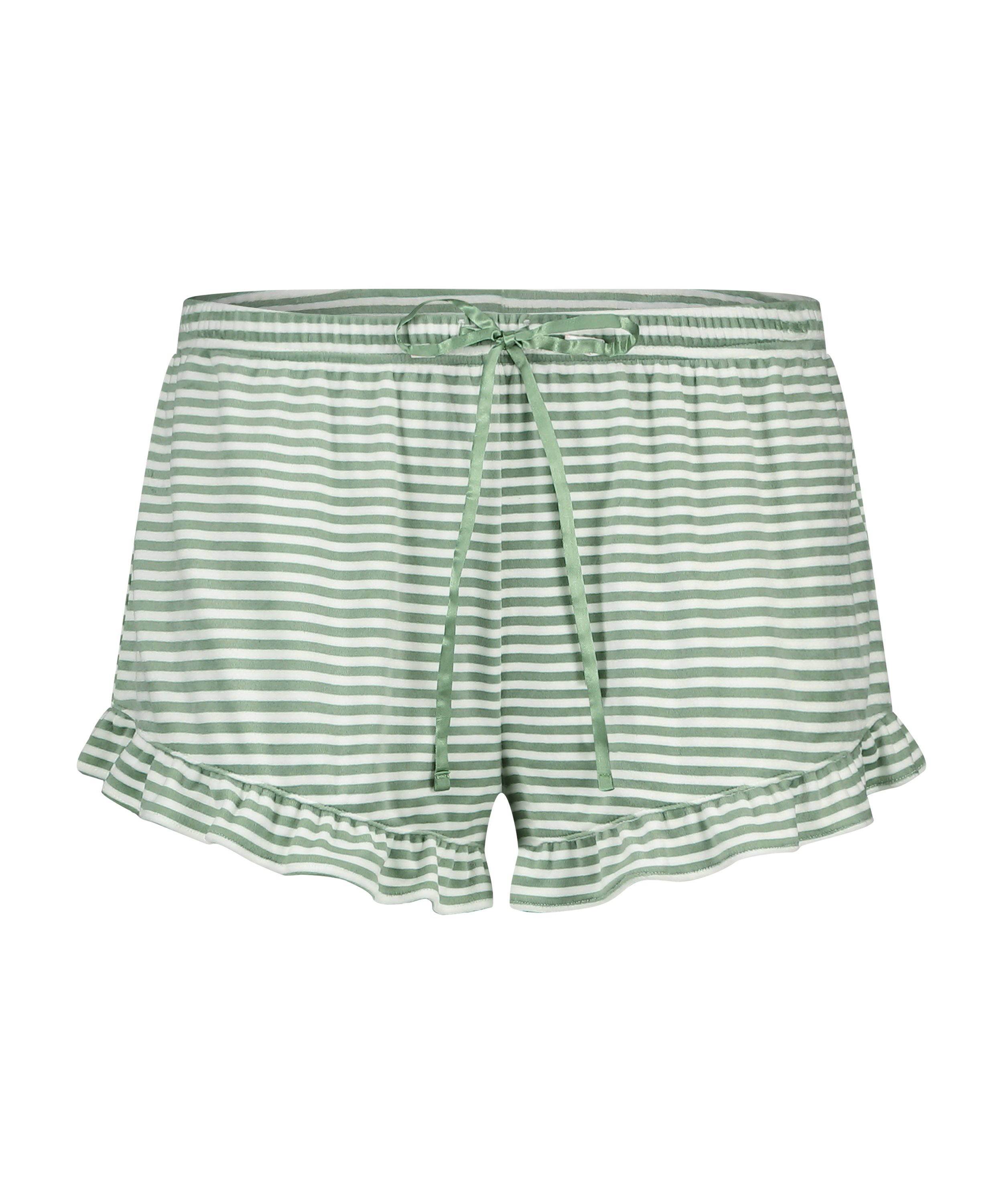 Shorts Sammetsvolang, grön, main