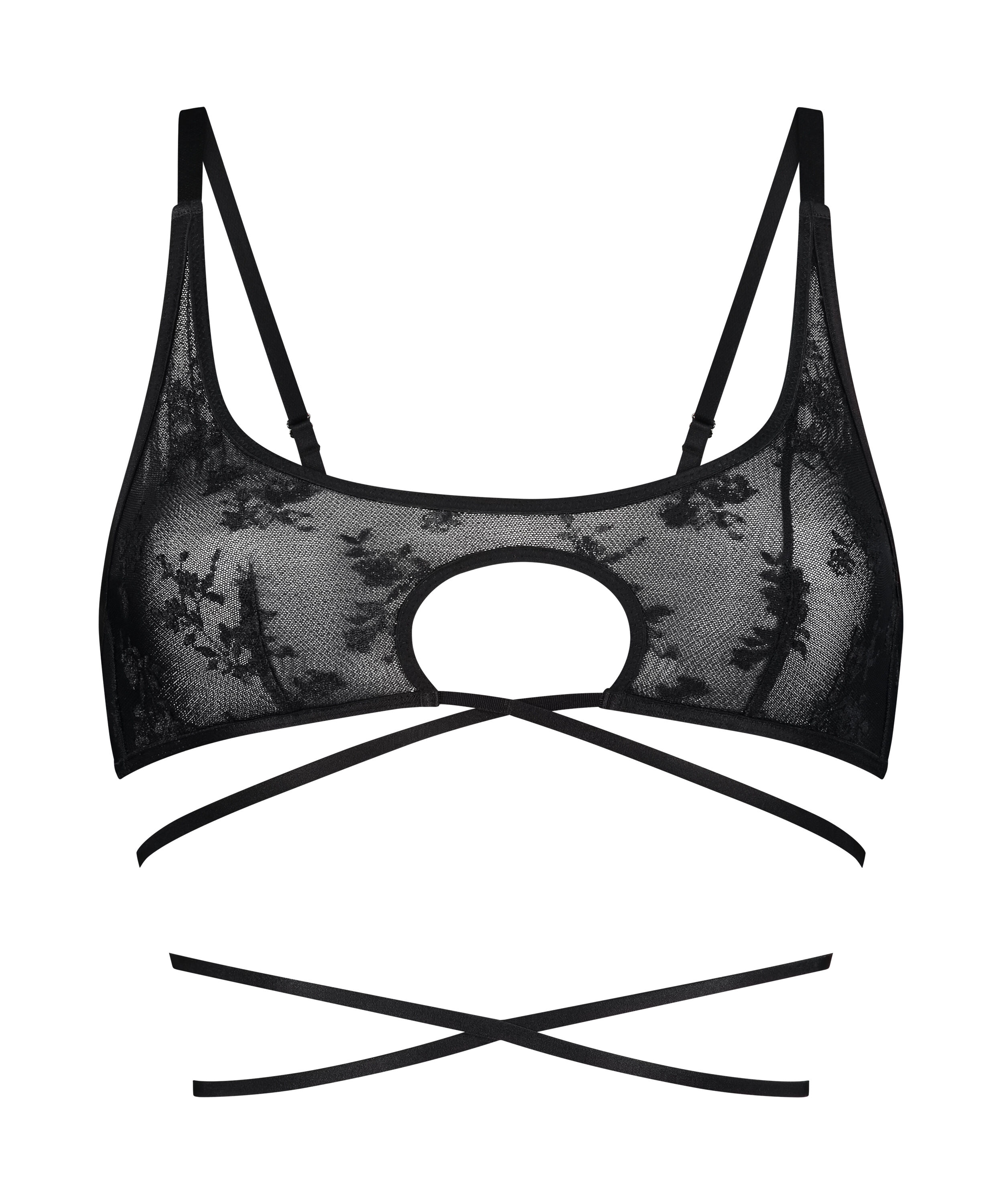 Bralette Minnie, Svart