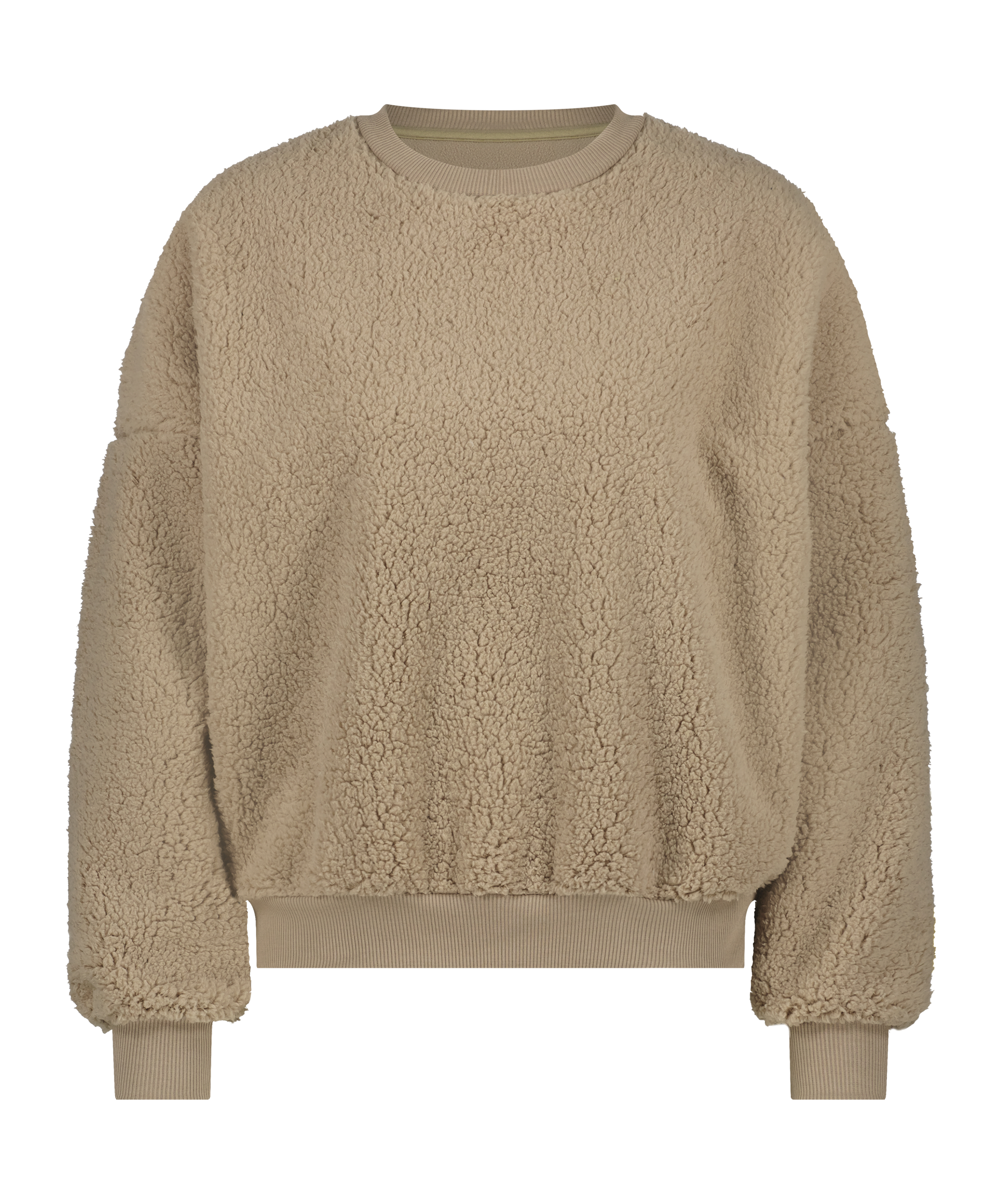 Fleece-topp Teddy, Brun, main
