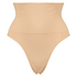 Hög uppstramande stringtrosa Seamless, Beige