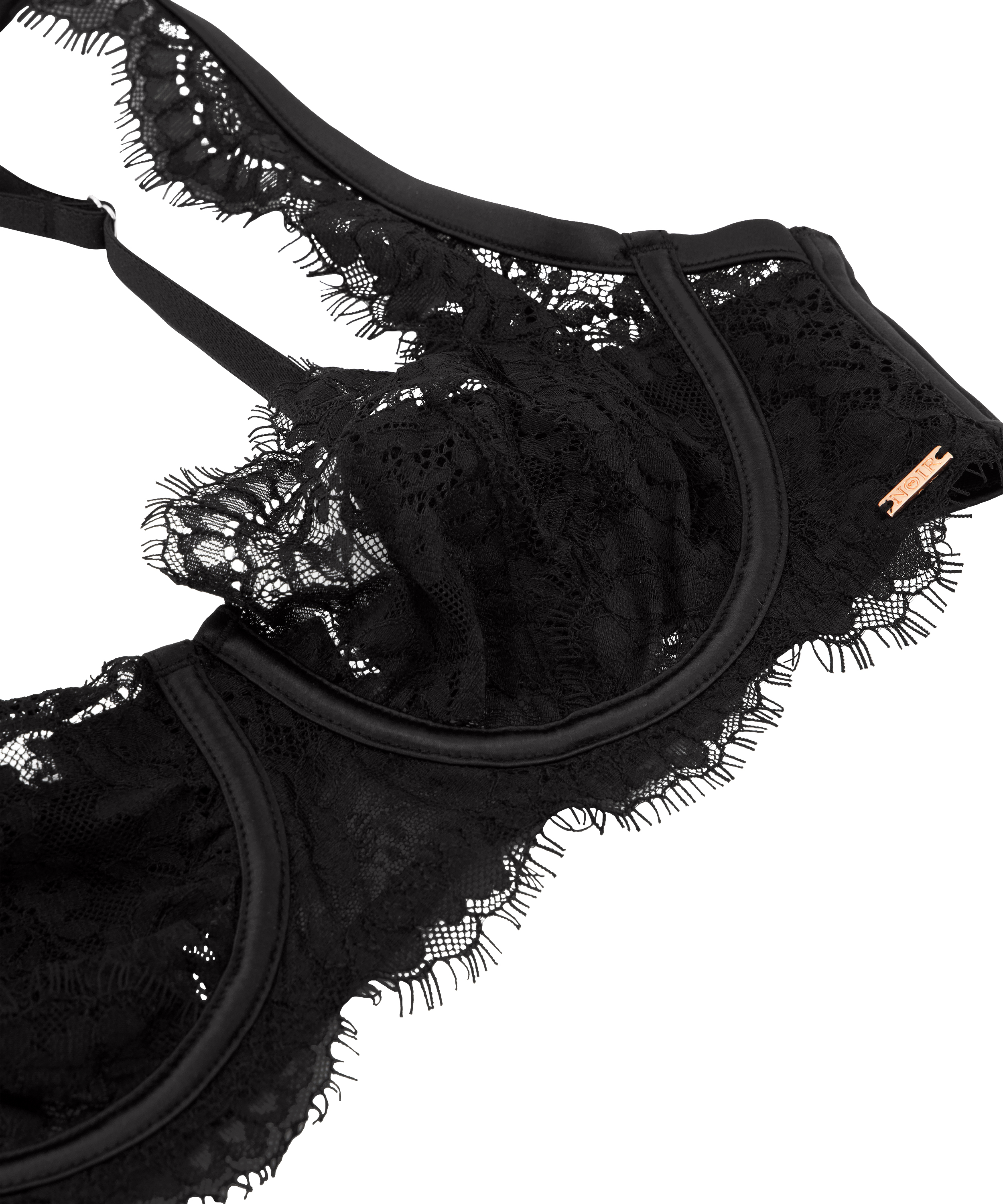 Icke-vadderad bygelbehå Chalice, Svart, main