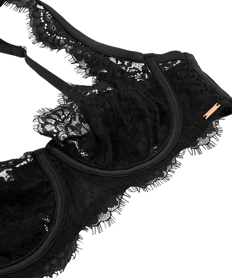 Icke-vadderad bygelbehå Chalice, Svart