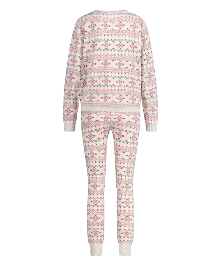 Pyjamaset med väska, Beige