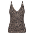 Leopard-tankini, Beige