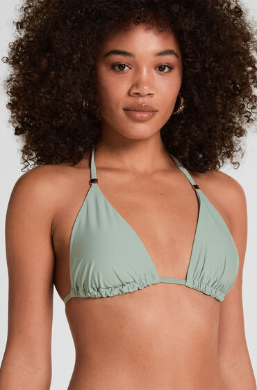 Hunkemöller Triangle Bikini Top Luxe Grön