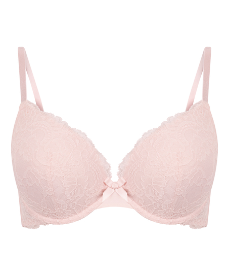 Vadderad push up-bh med bygel Teddy, Rosa