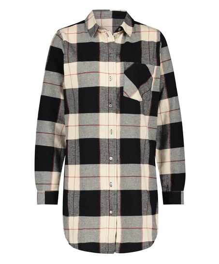 Långärmad nattskjorta, Svart