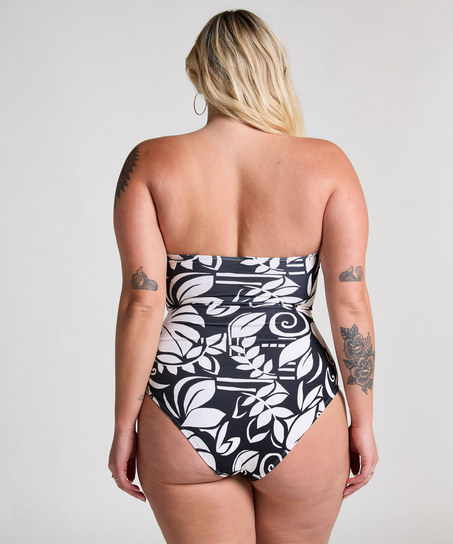 Mauritius bandå baddräkt, Svart